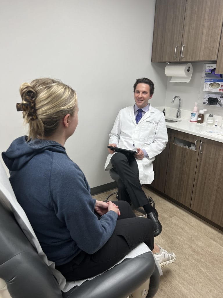 patient being consulted by doctor